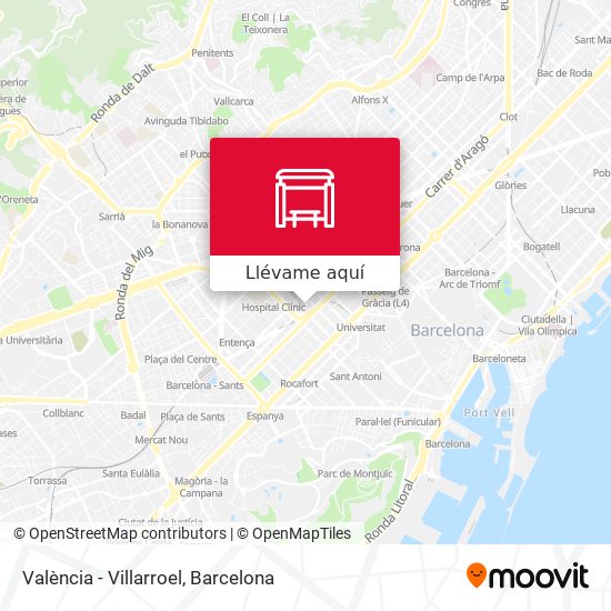 Mapa València - Villarroel