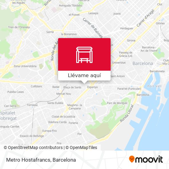 Mapa Metro Hostafrancs