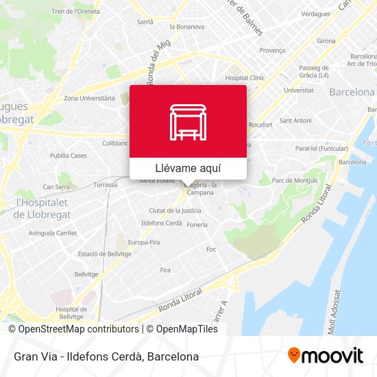 Mapa Gran Via - Ildefons Cerdà