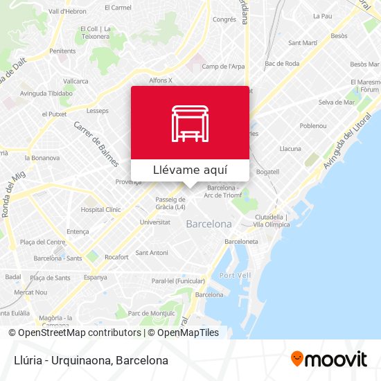 Mapa Llúria - Urquinaona