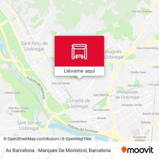 Mapa Av Barcelona - Marquès De Monistrol