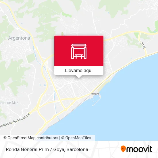 Mapa Ronda General Prim / Goya