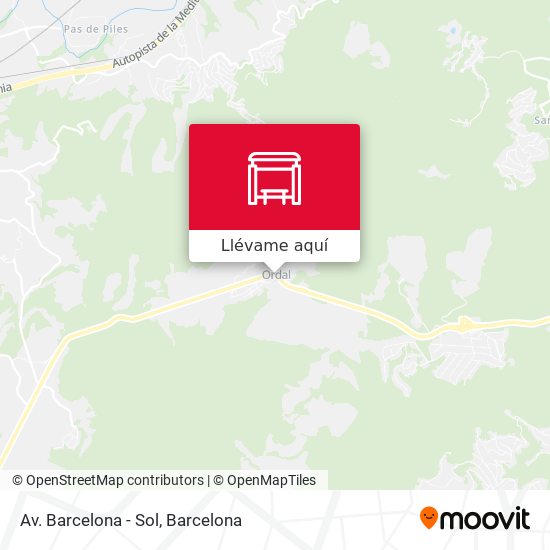 Mapa Av. Barcelona - Sol