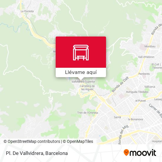 Mapa Pl. De Vallvidrera