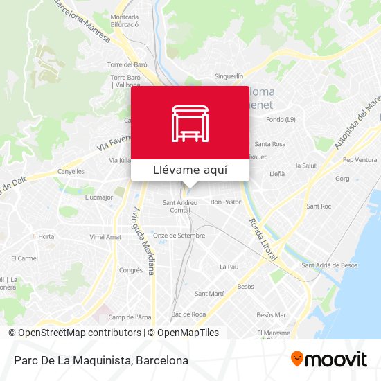 Mapa Parc De La Maquinista