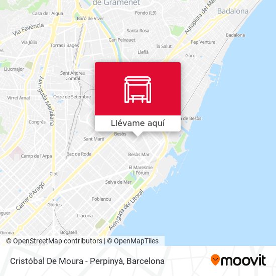 Mapa Cristóbal De Moura - Perpinyà