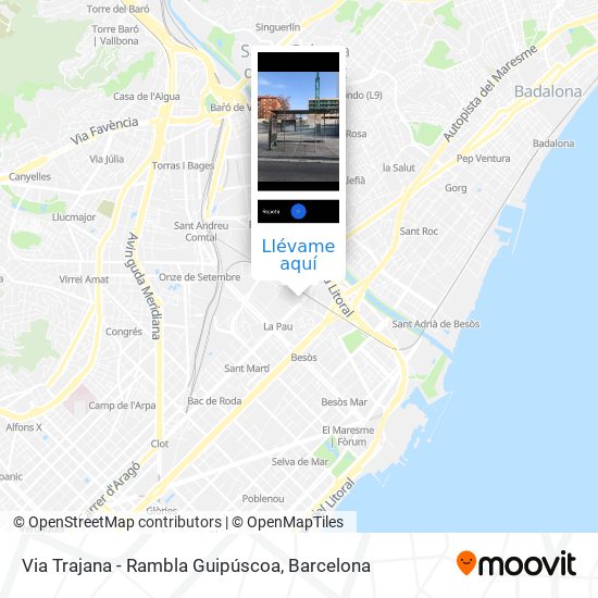 Mapa Via Trajana - Rambla Guipúscoa