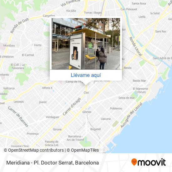 Mapa Meridiana - Pl. Doctor Serrat