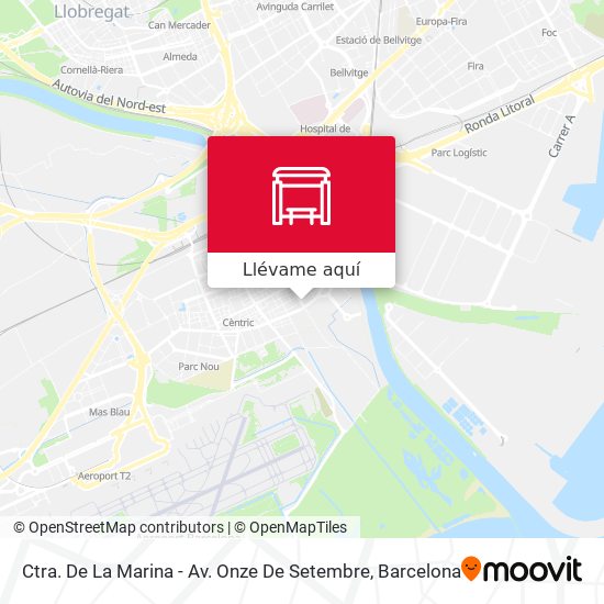 Mapa Ctra. De La Marina - Av. Onze De Setembre