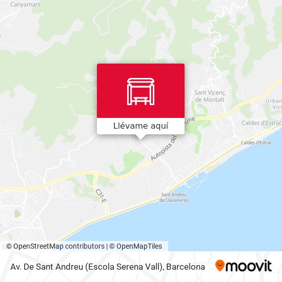Mapa Av. De Sant Andreu (Escola Serena Vall)