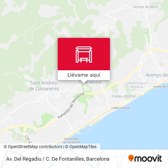 Mapa Av. Del Regadiu / C. De Fontanilles
