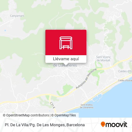 Mapa Pl. De La Vila / Pg. De Les Monges