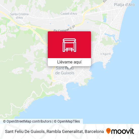 Mapa Sant Feliu De Guixols, Rambla Generalitat
