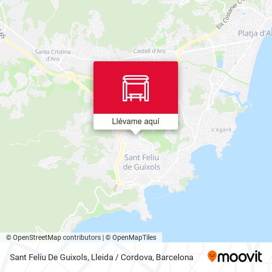 Mapa Sant Feliu De Guixols, Lleida / Cordova