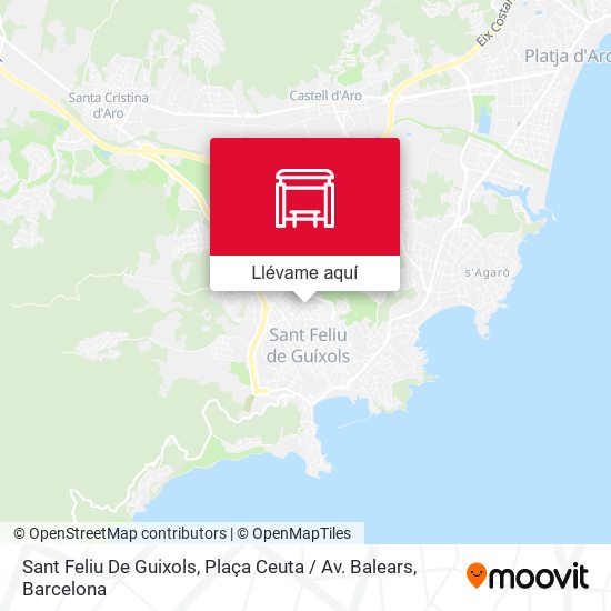 Mapa Sant Feliu De Guixols, Plaça Ceuta / Av. Balears
