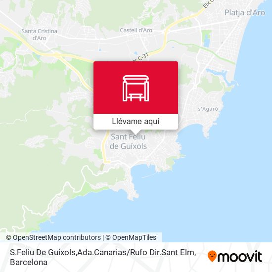 Mapa S.Feliu De Guixols,Ada.Canarias / Rufo Dir.Sant Elm