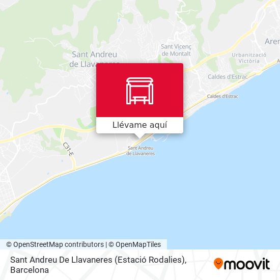 Mapa Sant Andreu De Llavaneres (Estació Rodalies)