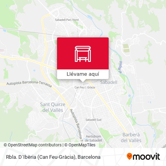 Mapa Rbla. D´Ibèria (Can Feu-Gràcia)