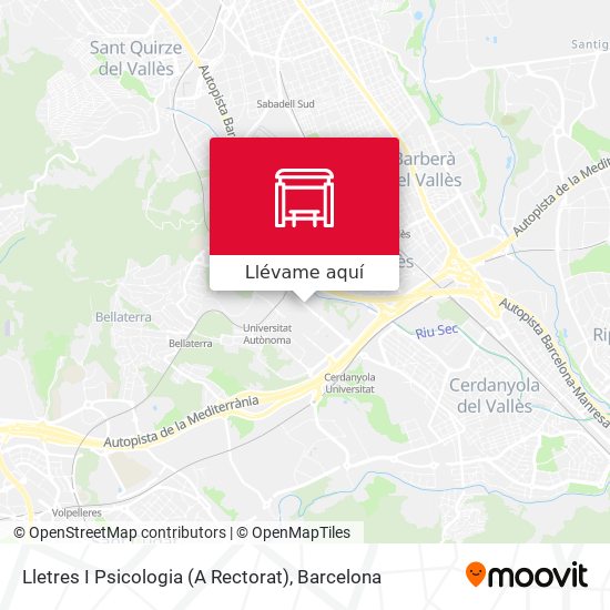 Mapa Lletres I Psicologia (A Rectorat)