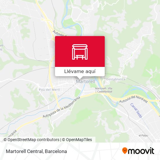 Mapa Martorell Central