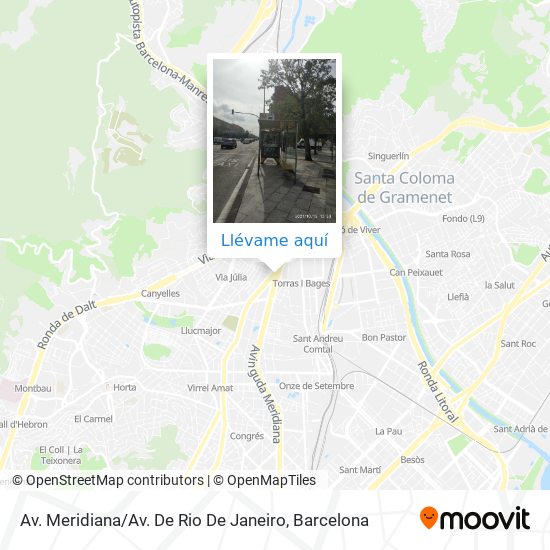 Mapa Av. Meridiana / Av. De Rio De Janeiro