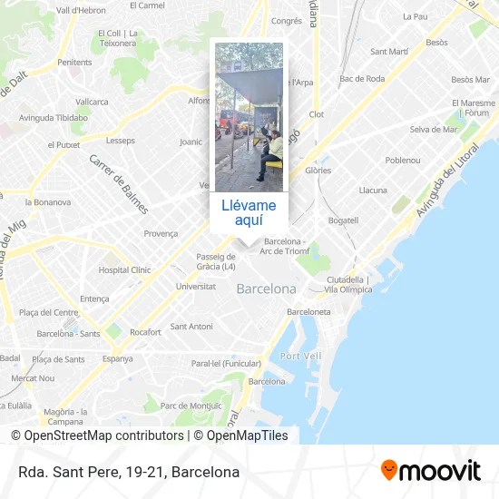 Mapa Rda. Sant Pere, 19-21