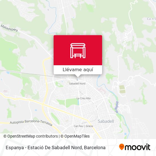 Mapa Espanya - Estació De Sabadell Nord