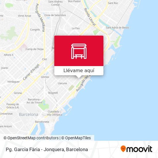 Mapa Pg. Garcia Fària - Jonquera