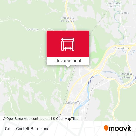 Mapa Golf - Castell