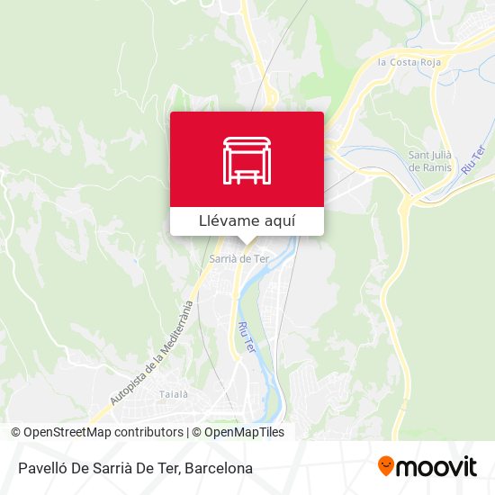 Mapa Pavelló De Sarrià De Ter