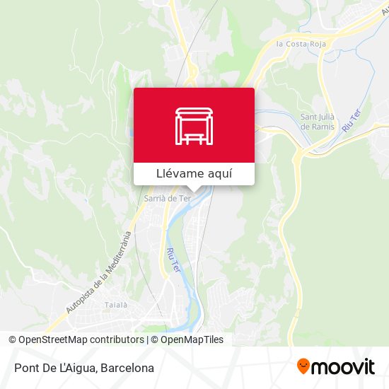 Mapa Pont De L'Aigua
