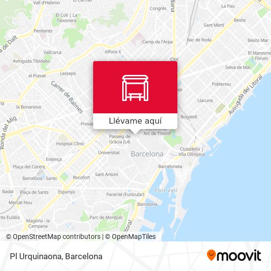 Mapa Pl Urquinaona