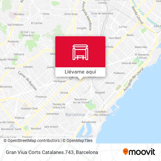 Mapa Gran Viua Corts Catalanes.743