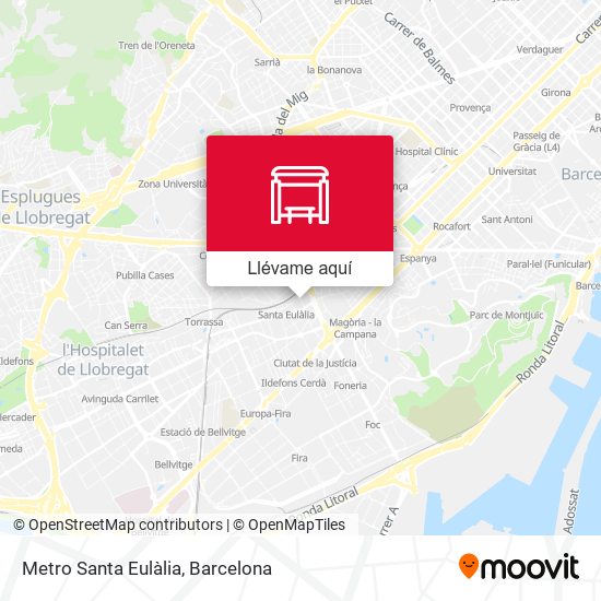 Mapa Metro Santa Eulàlia