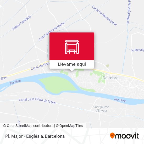 Mapa Pl. Major - Església