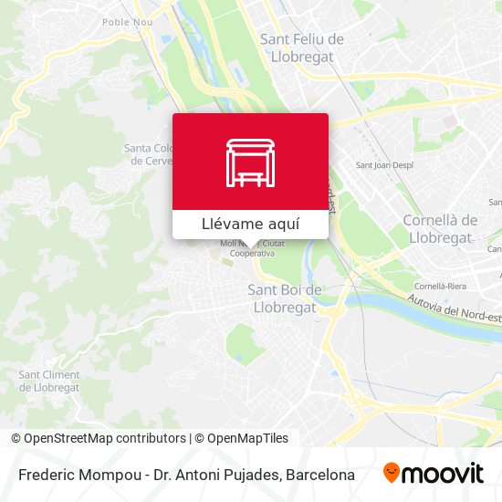 Mapa Frederic Mompou - Dr. Antoni Pujades