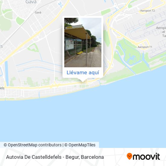 ¿Cómo llegar a Castelldefels en Autobús, Tren o Tranvía?