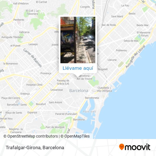 Mapa Trafalgar-Girona