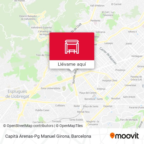 Mapa Capità Arenas-Pg Manuel Girona