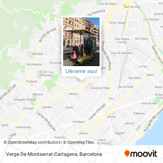 Mapa Verge De Montserrat-Cartagena