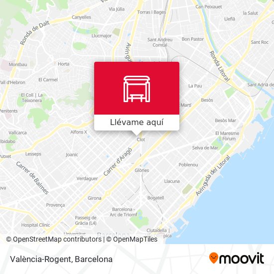 Mapa València-Rogent