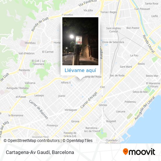Mapa Cartagena-Av Gaudí