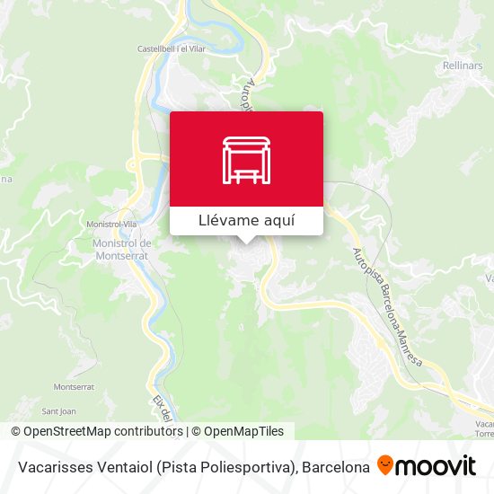 Mapa Vacarisses Ventaiol (Pista Poliesportiva)