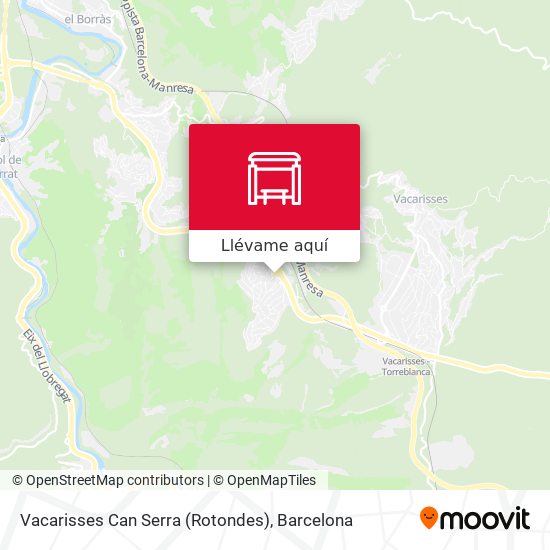 Mapa Vacarisses Can Serra (Rotondes)