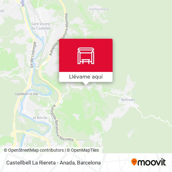 Mapa Castellbell La Riereta - Anada