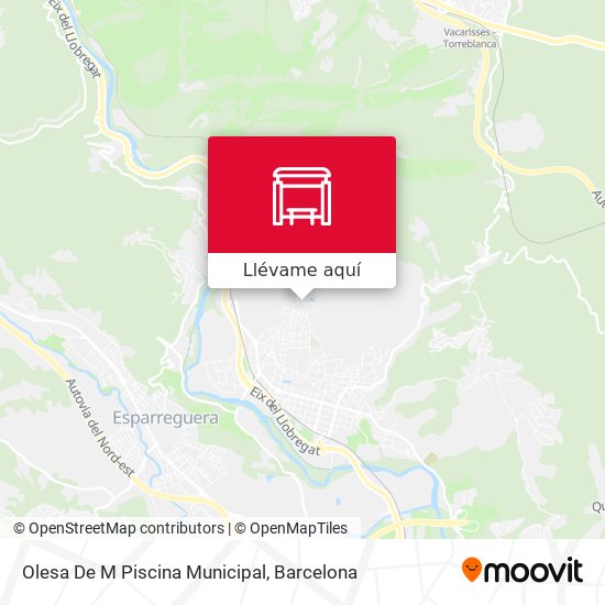 Mapa Olesa De M Piscina Municipal