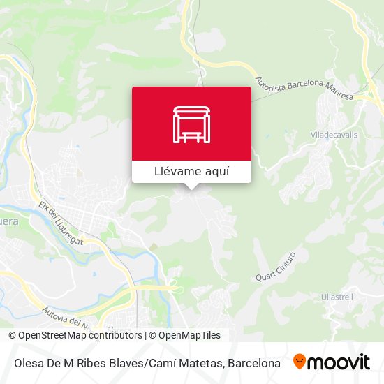 Mapa Olesa De M Ribes Blaves / Camí Matetas