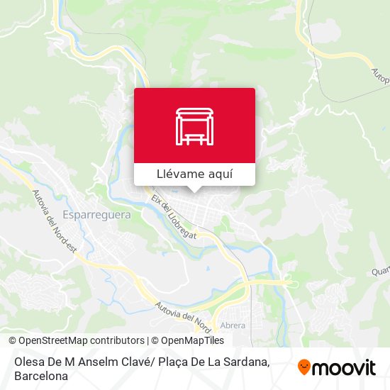 Mapa Olesa De M Anselm Clavé/ Plaça De La Sardana