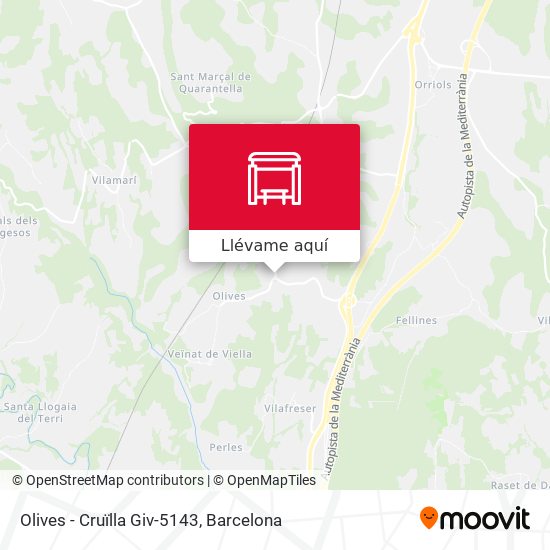Mapa Olives - Cruïlla Giv-5143