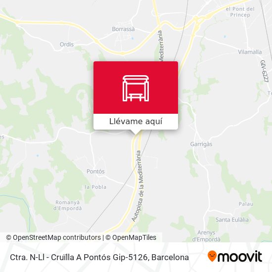 Mapa Ctra. N-Ll - Cruïlla A Pontós Gip-5126